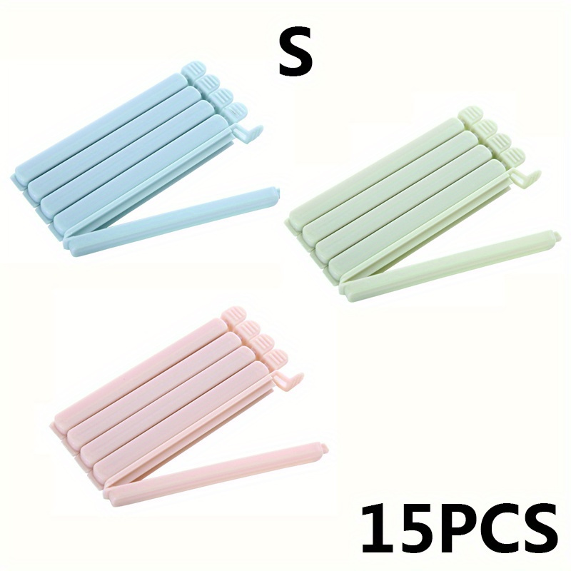 15 Assorted Bag Clips, Large And Small, Designed For Sealing Snacks And Food Packages, Ideal For Kitchen Storage And Organization