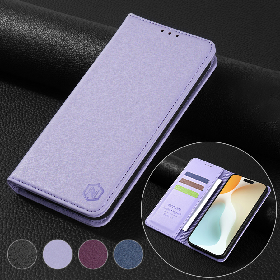 [Popular Choice] Wallet High-quality with Card Slot Kickstand Strong Magnetic Flip Artificial leather Case for iPhone 15 Pro Max 15 Plus 14 Pro Max 13 Mini 12 11 X XS XR XS Max SE 2022 SE 2020 8 7 6 6s Plus Business Shockproof Protective Cover