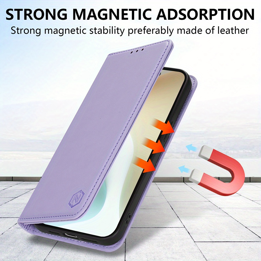 [Popular Choice] Wallet High-quality with Card Slot Kickstand Strong Magnetic Flip Artificial leather Case for iPhone 15 Pro Max 15 Plus 14 Pro Max 13 Mini 12 11 X XS XR XS Max SE 2022 SE 2020 8 7 6 6s Plus Business Shockproof Protective Cover