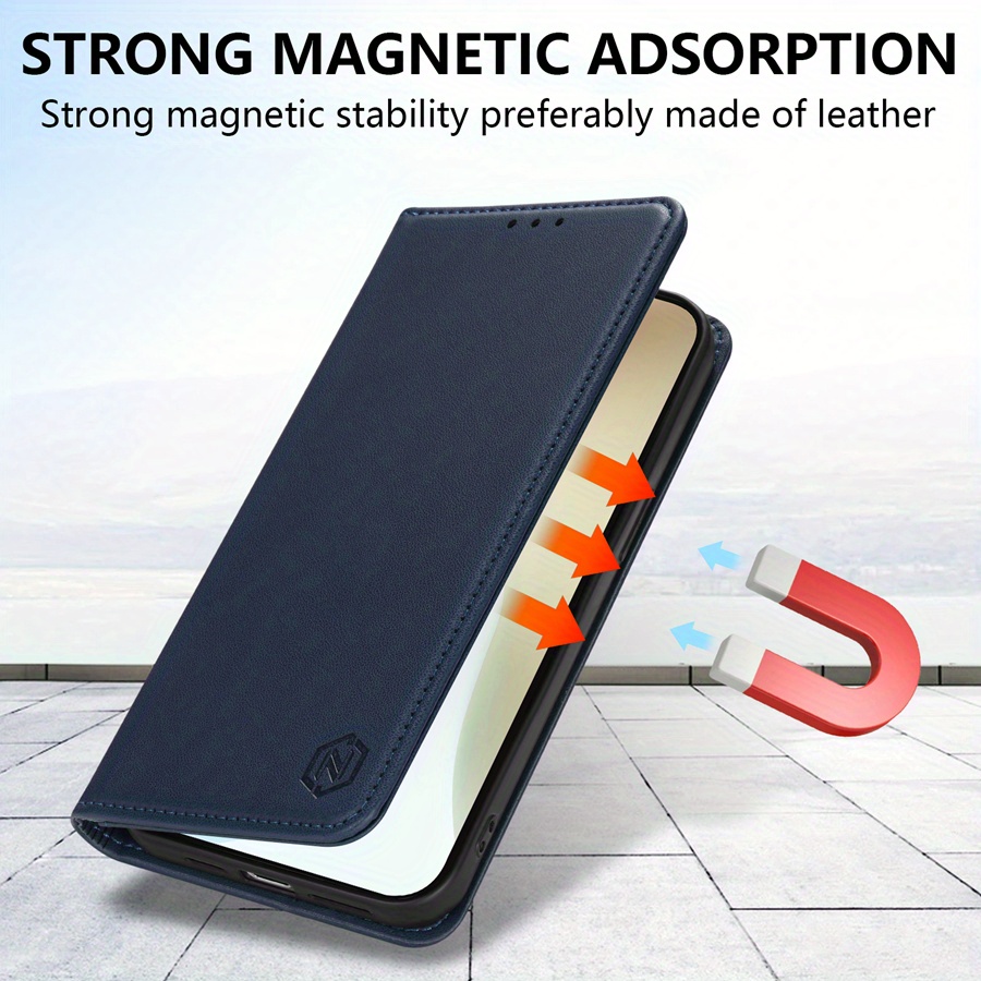 [Popular Choice] Wallet High-quality with Card Slot Kickstand Strong Magnetic Flip Artificial leather Case for iPhone 15 Pro Max 15 Plus 14 Pro Max 13 Mini 12 11 X XS XR XS Max SE 2022 SE 2020 8 7 6 6s Plus Business Shockproof Protective Cover