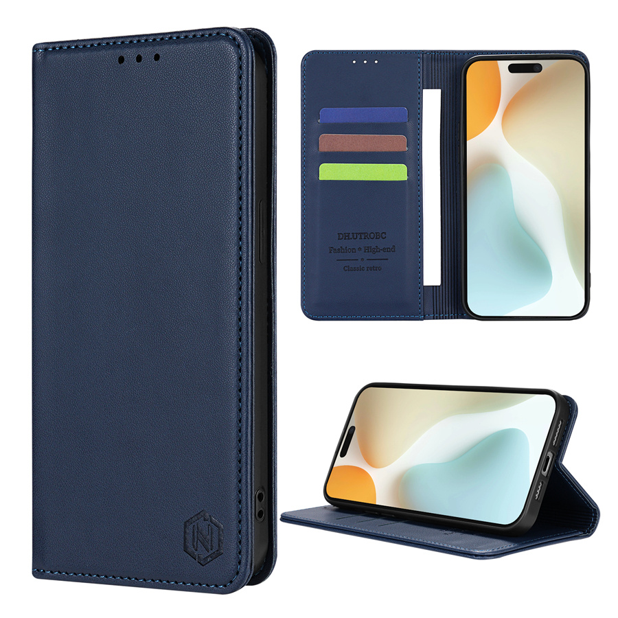 [Popular Choice] Wallet High-quality with Card Slot Kickstand Strong Magnetic Flip Artificial leather Case for iPhone 15 Pro Max 15 Plus 14 Pro Max 13 Mini 12 11 X XS XR XS Max SE 2022 SE 2020 8 7 6 6s Plus Business Shockproof Protective Cover