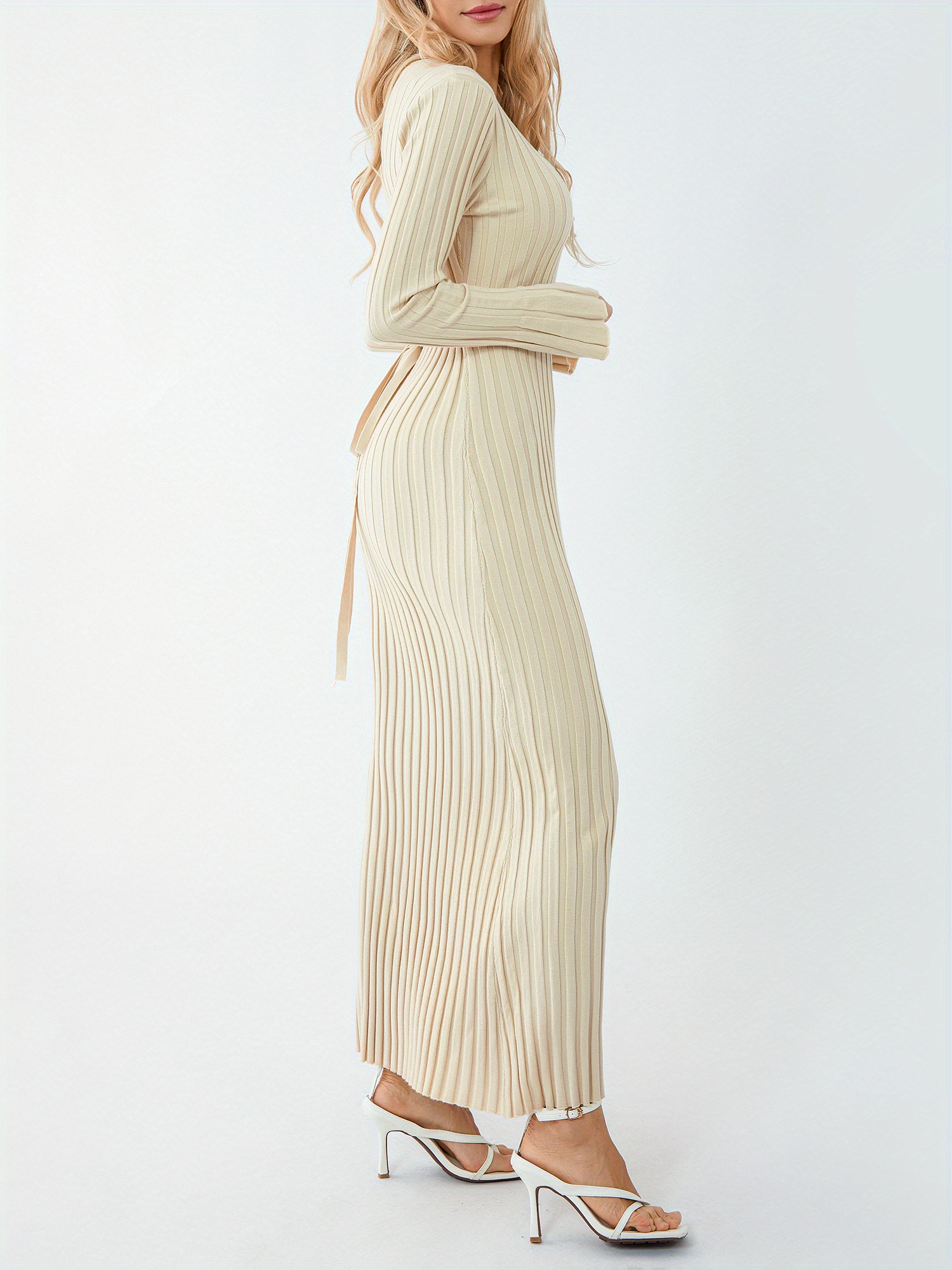 elegant one-shoulder knit sweater dress for women - high waist, long  sleeve, bodycon fit - fall/winter | Free Shipping On Items Shipped From  Temu | Temu