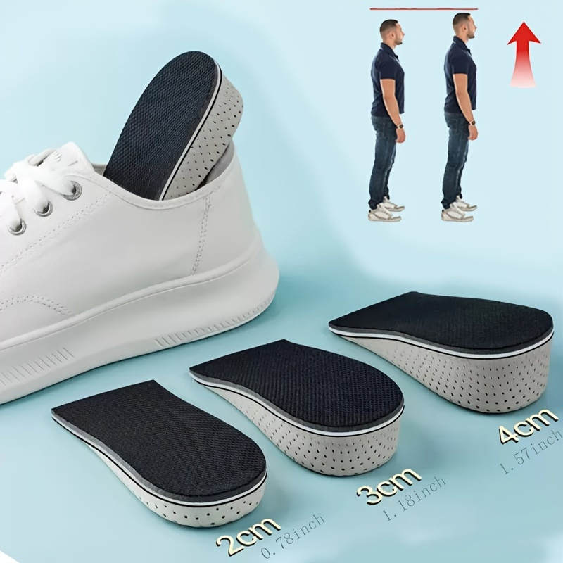 

2pcs/set Invisible Height-increasing Insoles, Support Breathable & Insoles For Sports Shoes