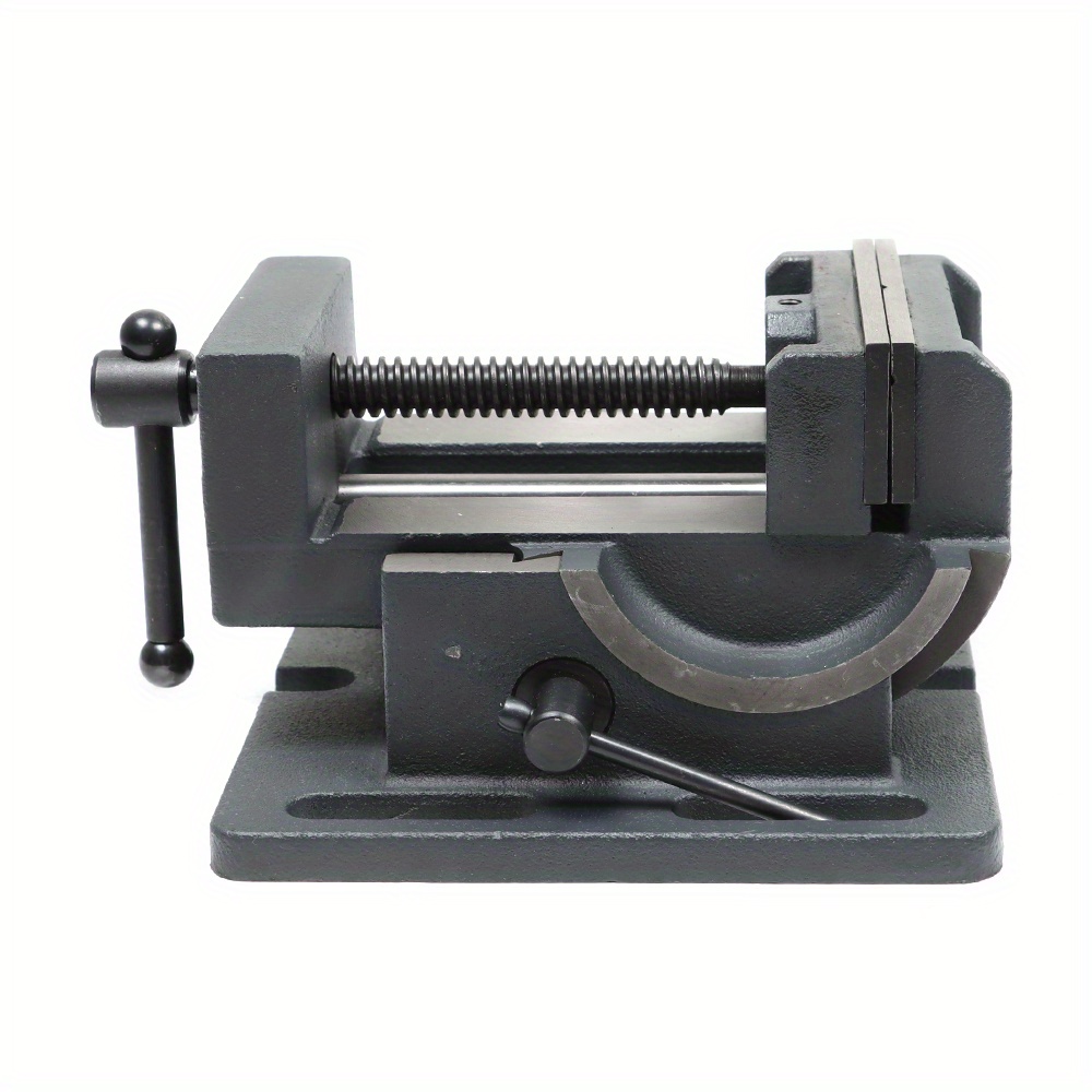 

4 Inch Angle Drill Press Vise 0-90 Degree Tilting Angle Vise Iron Cradle Style Angle Vise Fit For