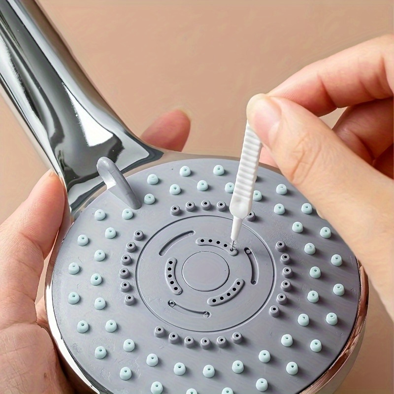 10 Adet Duş Temizleme Fırçası: Banyo Tuvalet Nozulu Duş Başlığı Aralık Temizleme İğnesi - Plastik, Elektriksiz