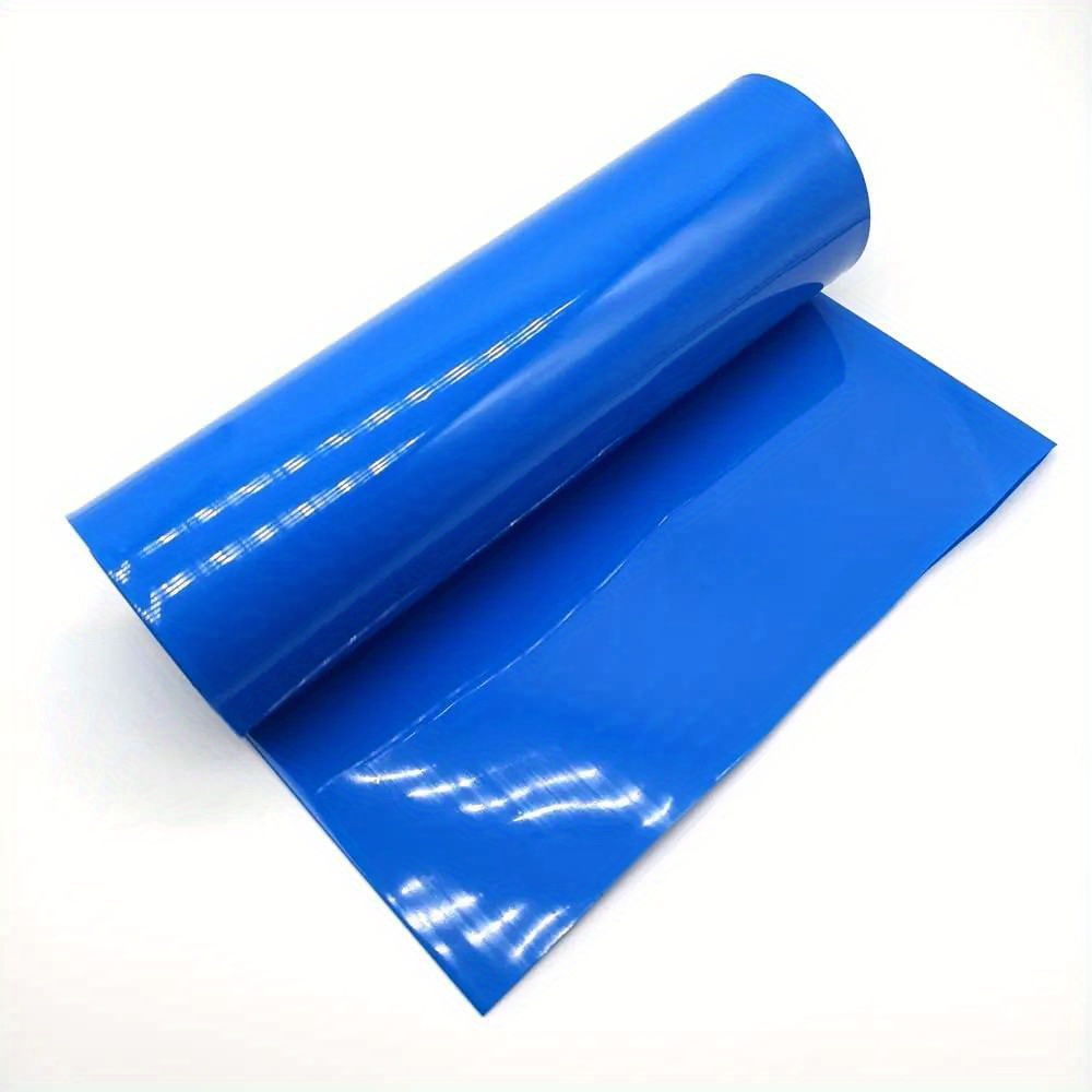 TEMU 2m/pack Pvc Heat Shrink Tube Blue Shrink Insulated Shrink Tubing For Production Of 18650 21700 26650 Battery Packs Cable Sleeve Size 210 Mm/8.26