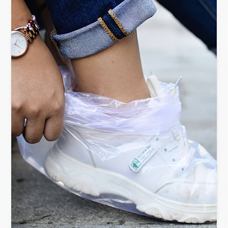 Couvre-chaussures Imperméables Réutilisables - Transparents, Antidérapants, Avec Fermeture éclair - Pour Pluie Et Neige