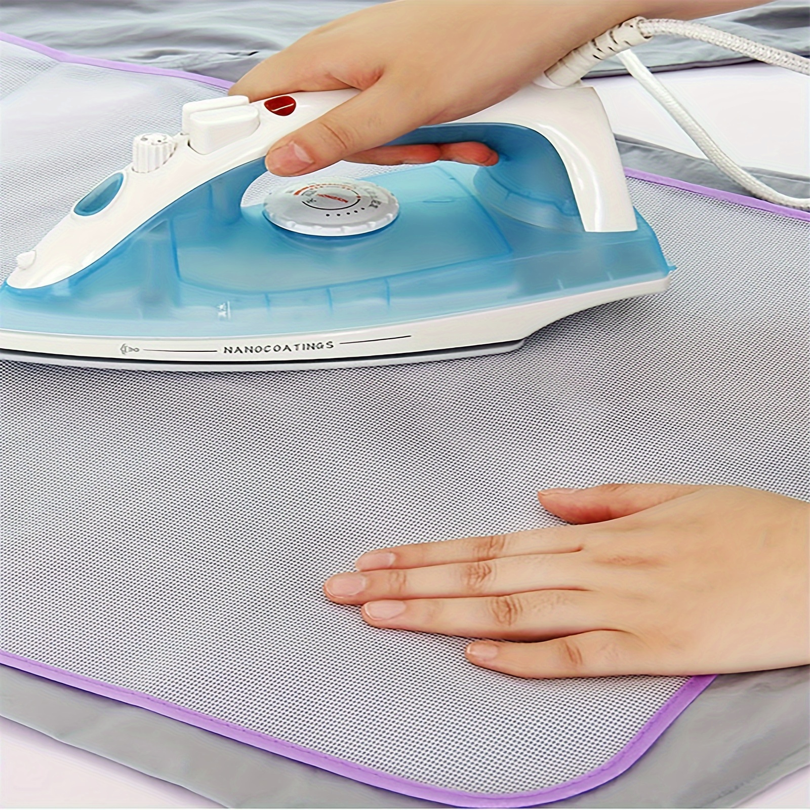 4 pack heat resistant ironing mesh pressing pad set no electricity needed protects clothing   home use details 4