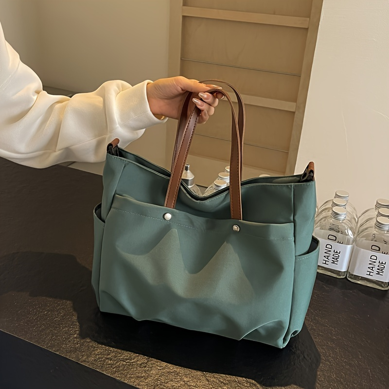 

Large Capacity Nylon Material Tote Bag, Casual And Shoulder Bag For Women Daily Commute