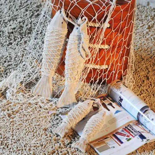 decorative fishing net canada - 2 Pack of 5' X 10' - Fishing Net Dcor - Fishing Net Wall Decor - Nautical Fish Net - Fishing Net Decoration 5 x 10 Real Authentic