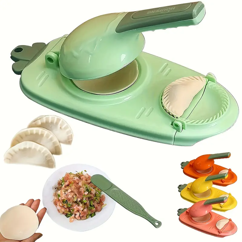 multi purpose dumpling press mold set 2 in 1 kitchen gadget for empanadas calzones and gyoza food safe polypropylene dumpling skin maker and dough press versatile cooking accessory for home and restaurant details 1