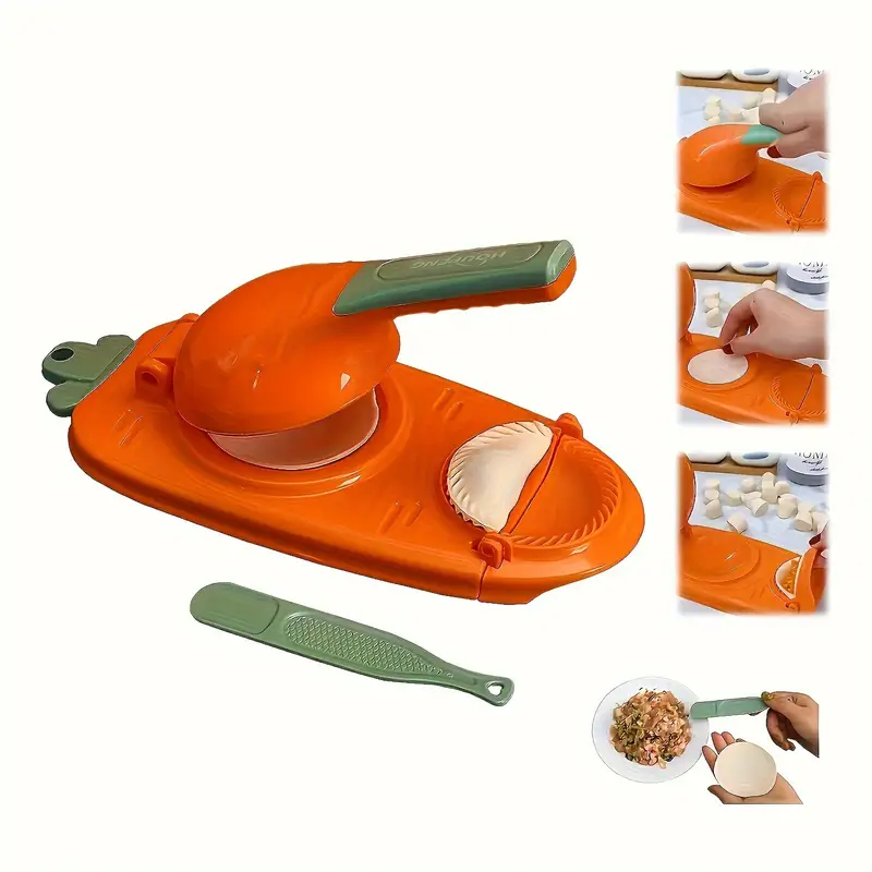multi purpose dumpling press mold set 2 in 1 kitchen gadget for empanadas calzones and gyoza food safe polypropylene dumpling skin maker and dough press versatile cooking accessory for home and restaurant details 2