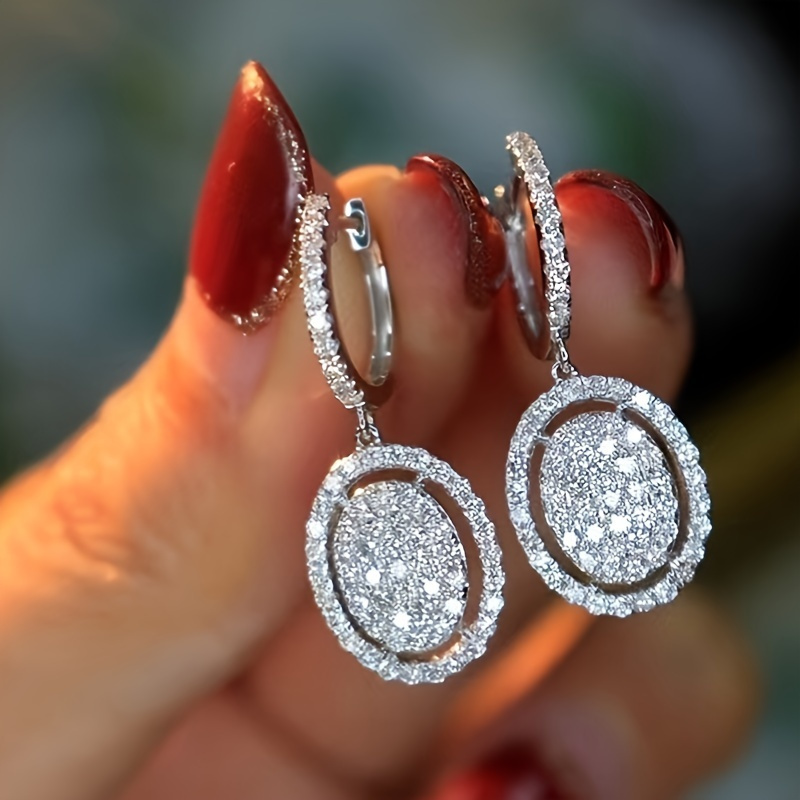 

New Style Fashion Micro Pave Zirconia Drop Earring For Women Daily Casual Accessories Wedding Bridal Jewelry