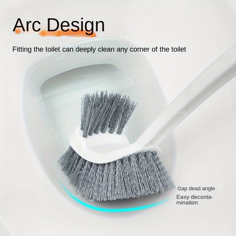 scandinavian double sided toilet brush for home use toilet cleaning brush with no dead corners and   wall mounted toilet brush details 3