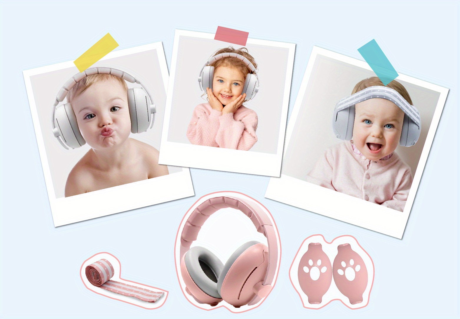 2in 1 baby earmuffs noise cancelling   earmuffs baby ear protection suitable for infant and toddlers new born essentials details 7