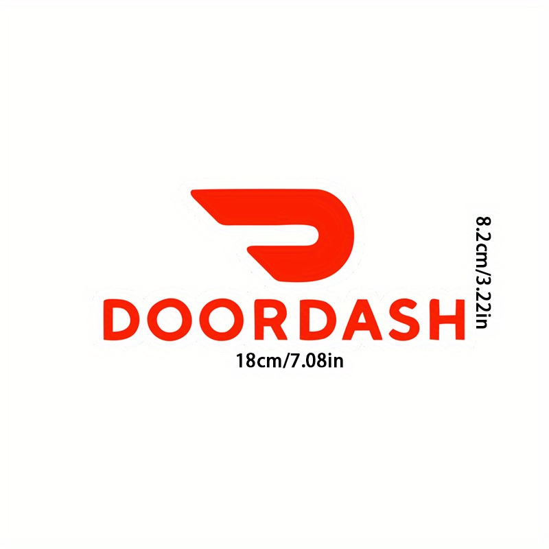 

Doordash Car Decals - Pet Matte Red Durable Sticker Set, Easy To Apply, Adhesive For Vehicles, Laptops & Phones - Cartoon Themed Vinyl Magnets For Delivery Drivers & Brand Enthusiasts