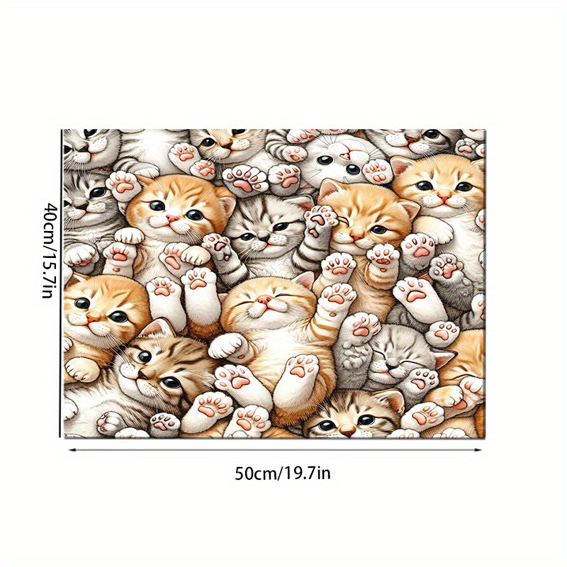 TEMU 1pc/pet Feeding Mat, Rest Mat, Bowl Mat, Easy To Care, , Dirty, Absorbent And Quick-drying Feeding Mat