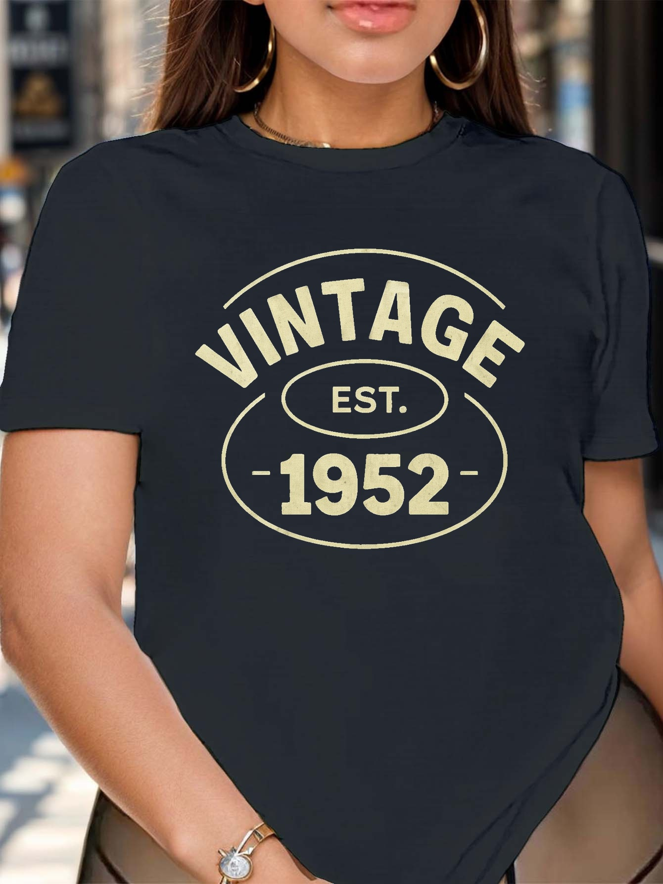 Vintage Print Crew Neck T shirt Casual Short Sleeve T shirt - Temu