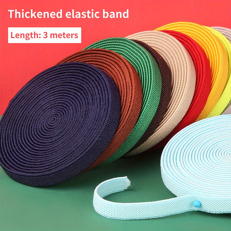 

3 Meters Household Band 1cm Wide Suitable For Clothes And Pants High Elasticity Flat Band