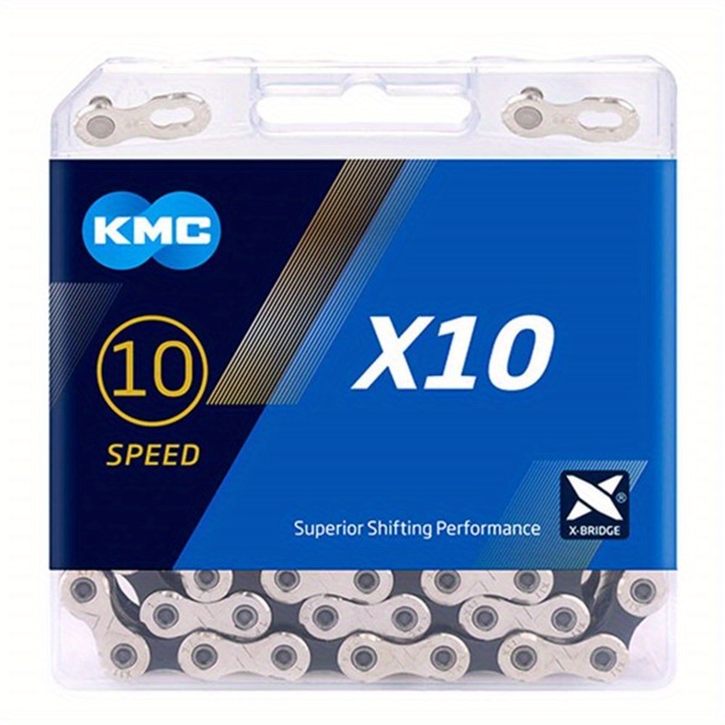 

Bicycle Chain X10, Kmc 10 Speed Bicycle Chain, 1/2" X 11/128" - 116 Links