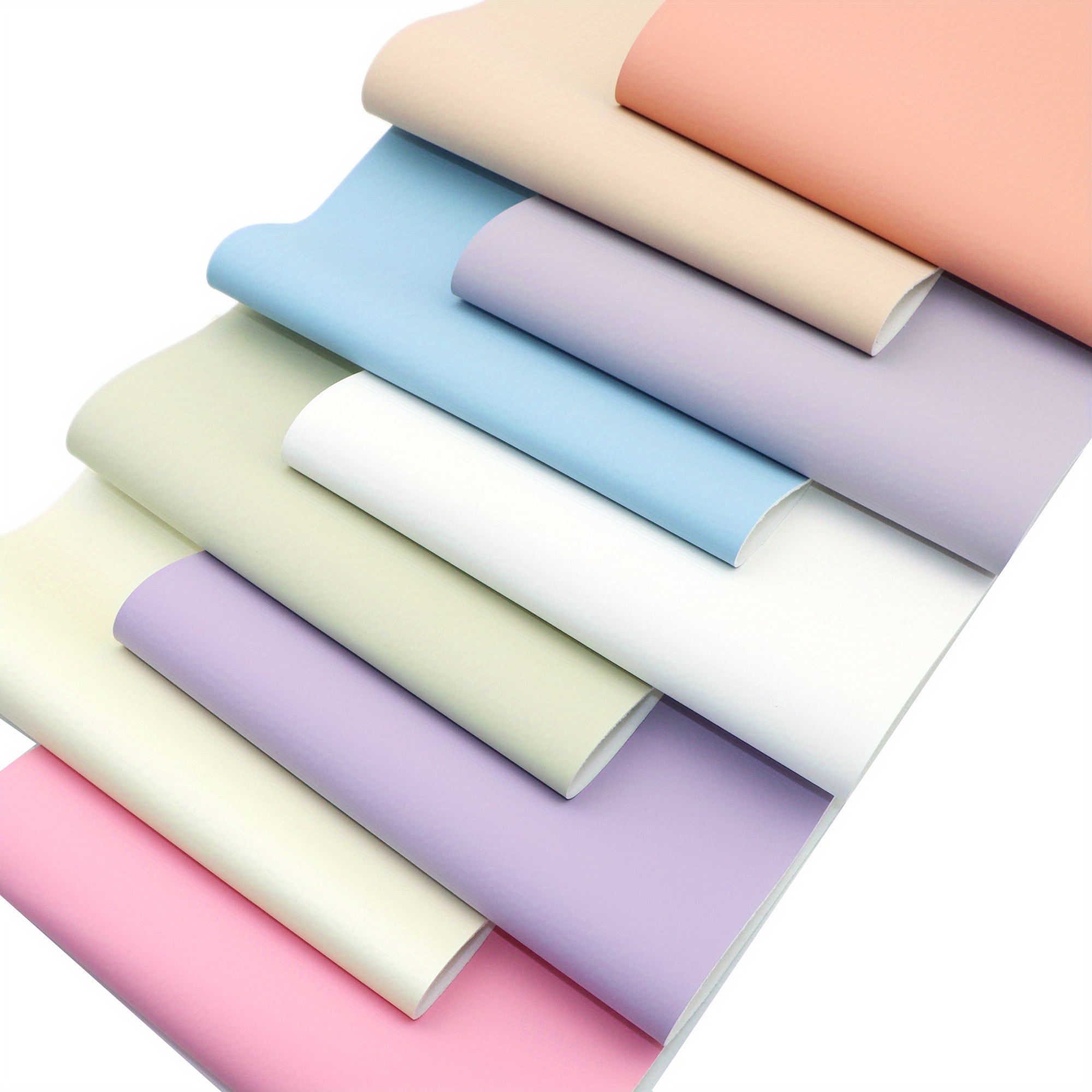 

Solid Color 9-piece Set Frosted Faux Leather Fabric, 7.87x12.99inch, Pvc Material Synthetic Leather - Perfect For Diy Earrings, Bags, Hair Bows, And Crafts