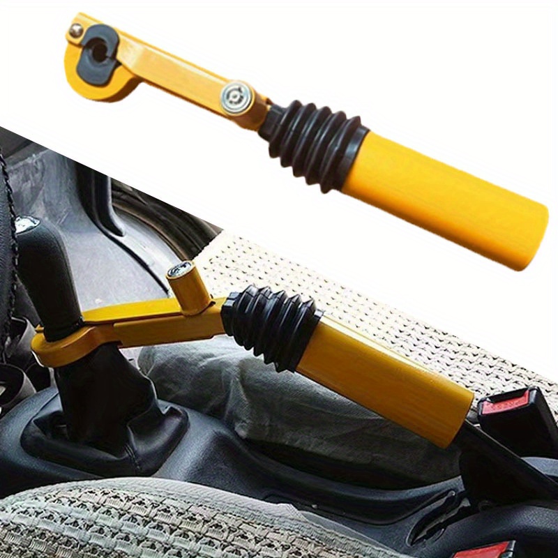 

Adjustable Car Steering Wheel Lock With Gear - Car Safety Anti-theft Lock - Steel Construction