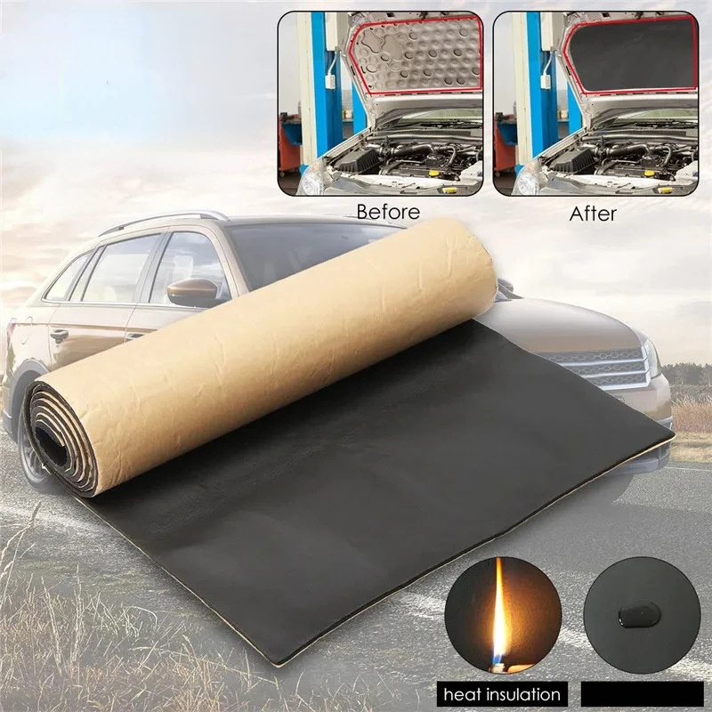 

Soundproofing Pad - Rubber & Plastic, Reduces Noise & Vibration, Ideal For Hood & Roof Insulation