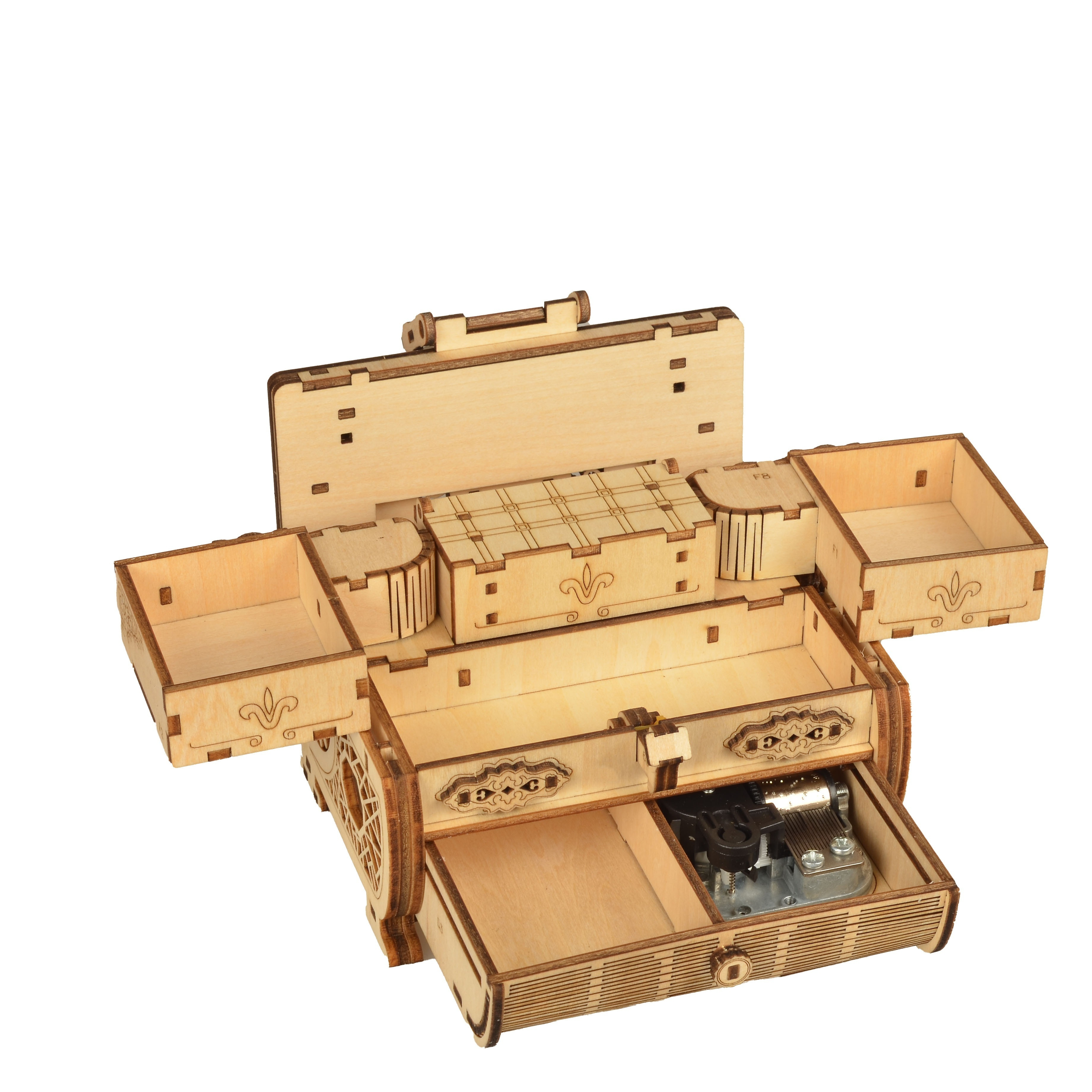 diy music box kit buildable 3d wooden puzzle - Temu