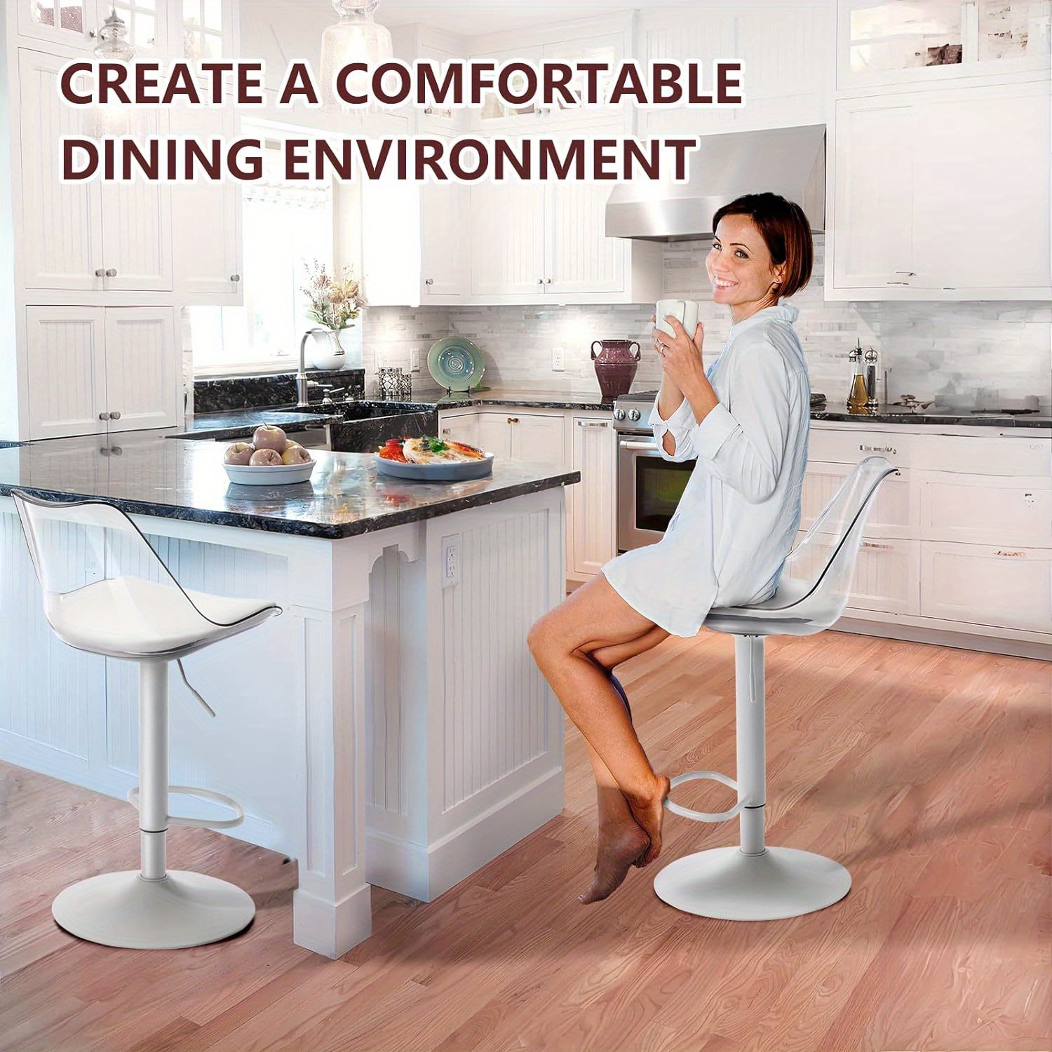 Kitchen Clear Adjustable Bar Stools Brayden Studio Acrylic Bar