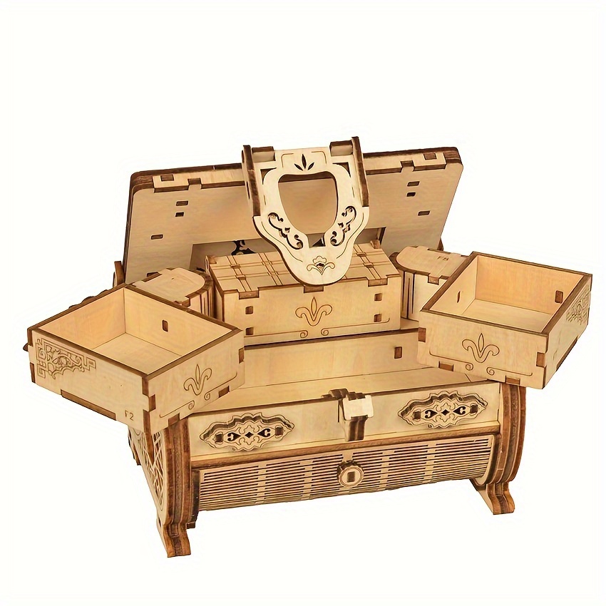 diy antique music box kit buildable 3d wooden puzzle craft