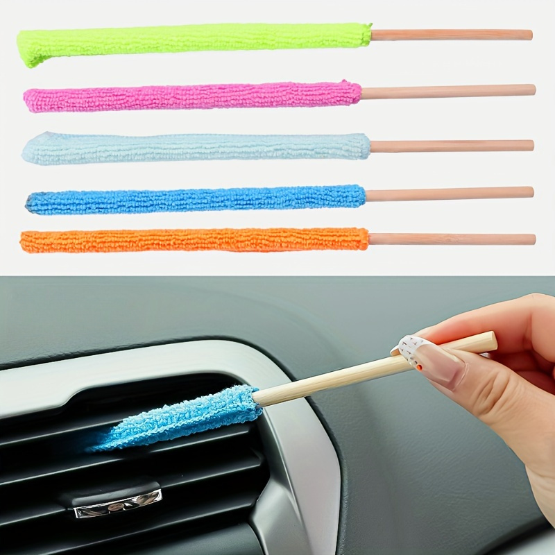 

Car Detail Brush With Long Handle - Ideal For Air Conditioner, Blinds, And Narrow - Vehicle And Household Cleaning