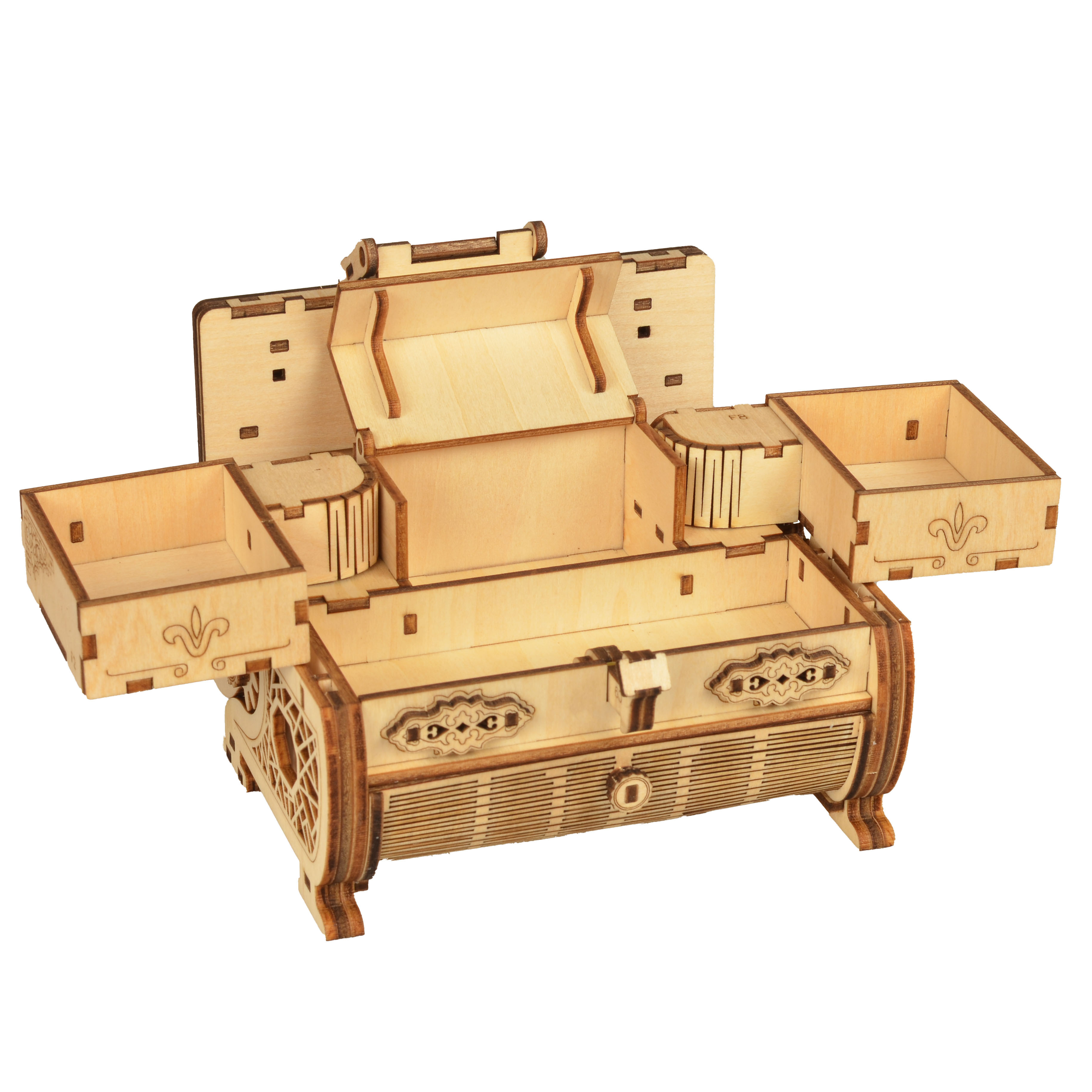 diy antique music box kit buildable 3d wooden puzzle craft