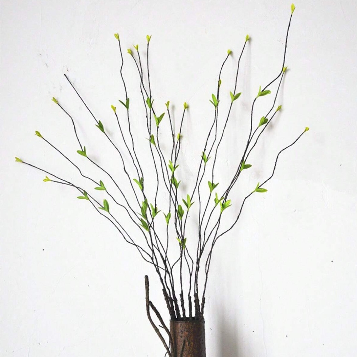 

10pcs Artificial , 35 Inch Fake Tree Long Stem For Home Wedding Diy Decor