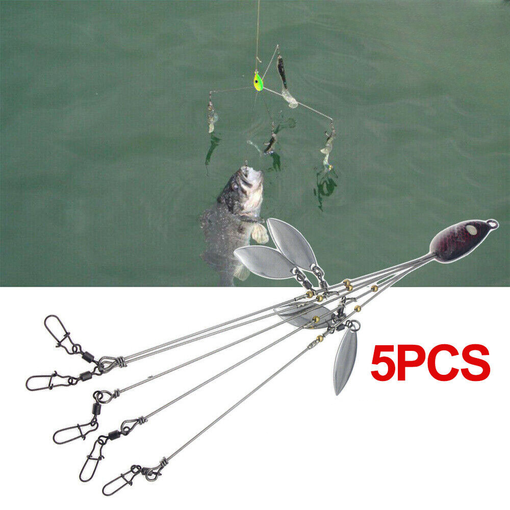 TEMU 5 Pack Rig 5 Umbrella Rig Fishing 21.5cm Fish Lures Bait