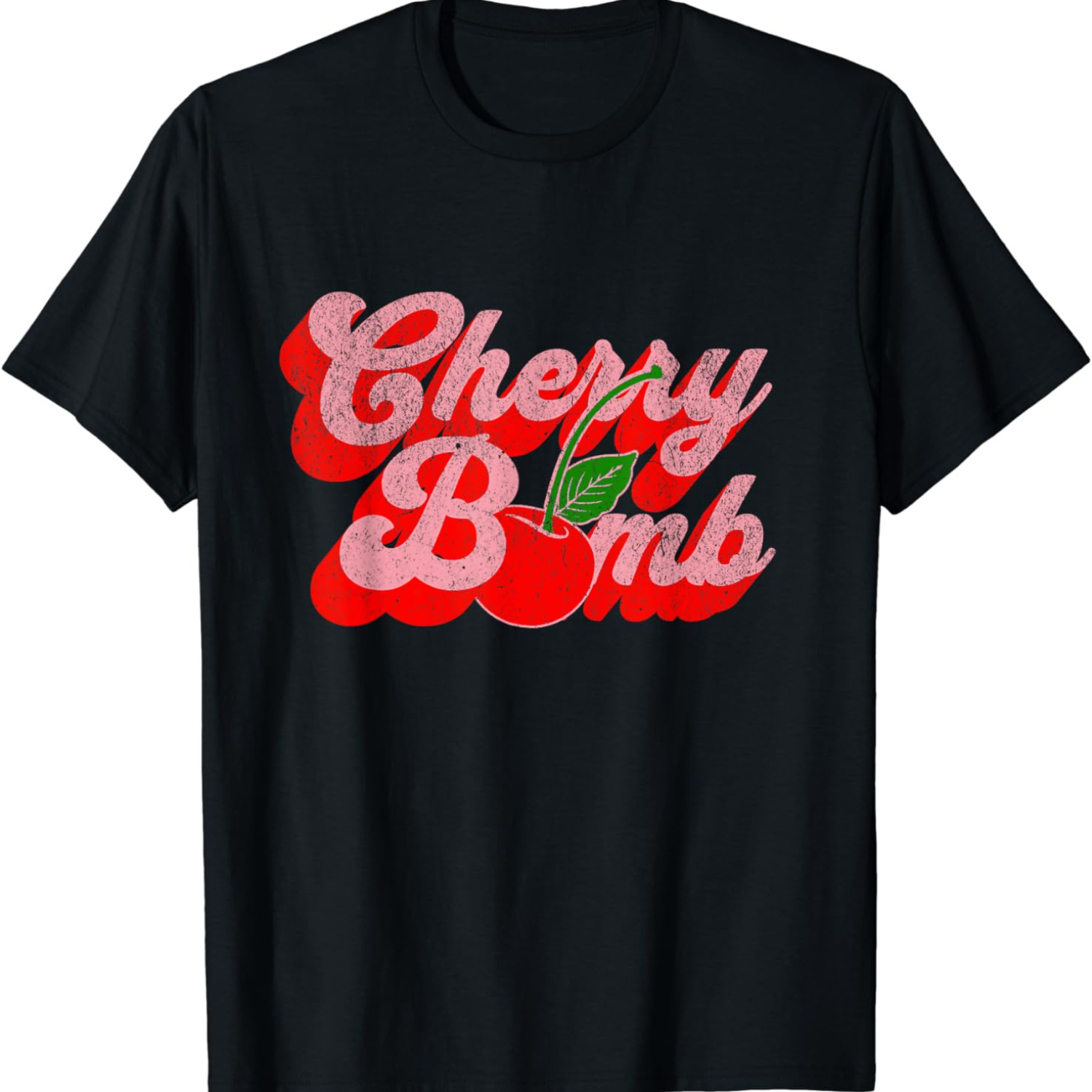 

Cherry Bomb Retro 70s Vintage Style Cute T-shirt