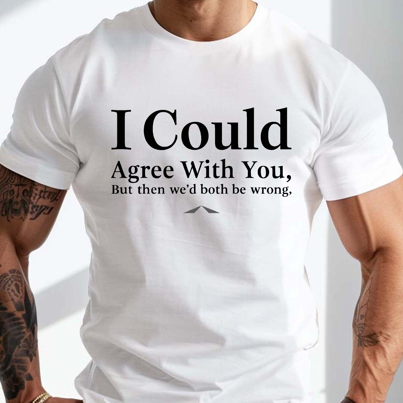 

1 Pc, 100% Cotton T-shirt, Plus Size Men's Summer T-shirt, Humorous Playfulness Graphic Print Short Sleeve Tees Trend Casual Tops For Daily Life, Big & Tall Guys