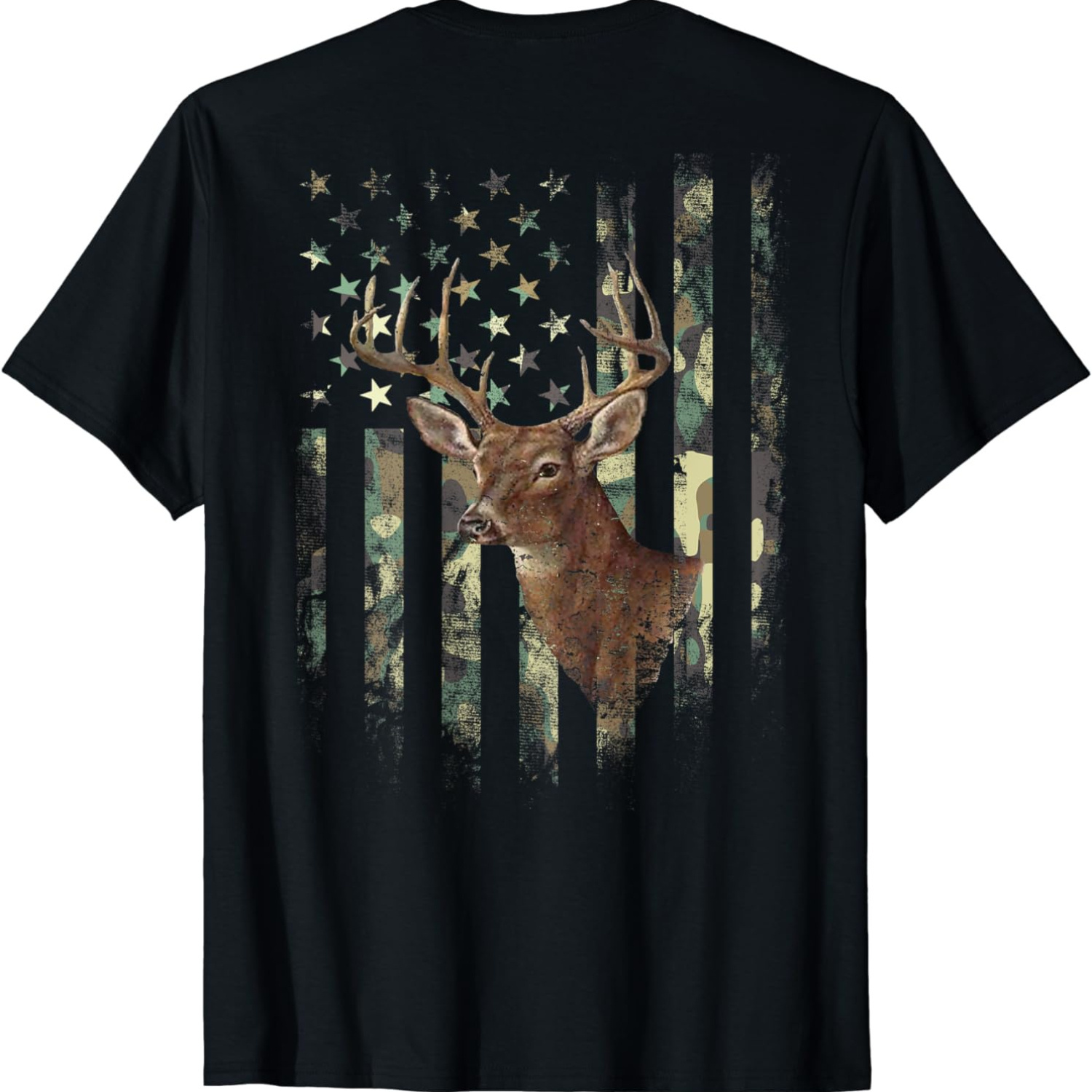 

American Flag (print On The Back) T-shirt