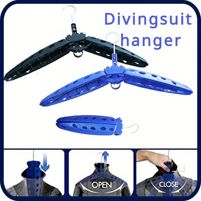 

Foldable Diving Suit Hanger - Plastic, Quick-dry Design For Snorkeling & Surf Wetsuits, Outdoor Camping Gear - Compact & With Hook Closure, Snorkeling Equipment|functional Design|sturdy Construction