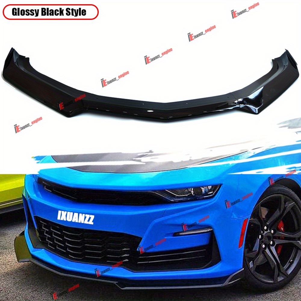 

For 2016-2023 1le Style Front Bumper Lip Splitter Gloss Black Body