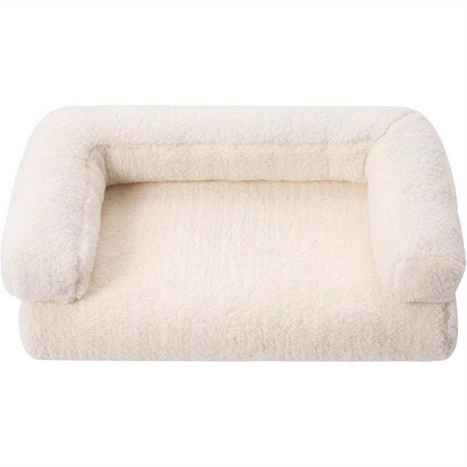 

Royalcraft Small Dog Bed With Anti-slip Bottom, Cat Bed With Removable Washable Cover, Plush Pet Bed For Dogs And Cats, White Cute Dog Pillow Bed, Calming Cat Couch Bed For Indoor, Outdoor