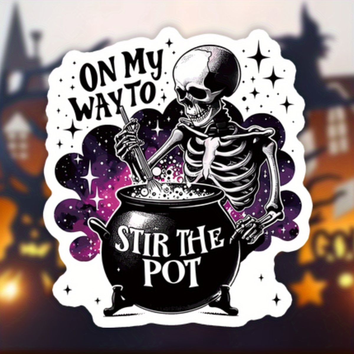 

'on My Way To ' Decal - Perfect For Halloween, Cars, Laptops & Water Bottles