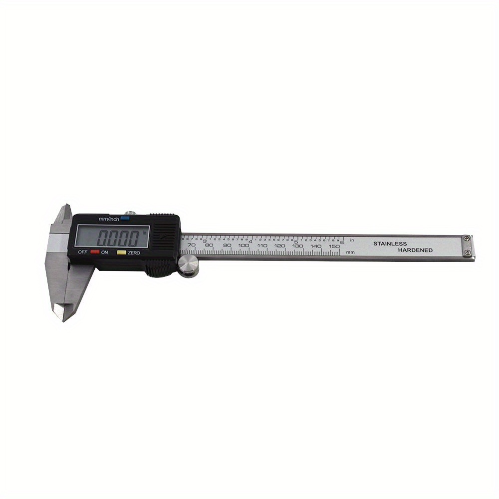 

Electronic Digital Caliper Stainless Steel Body With Large Lcd Screen 0-6 Inches Inch/millimeter Conversion