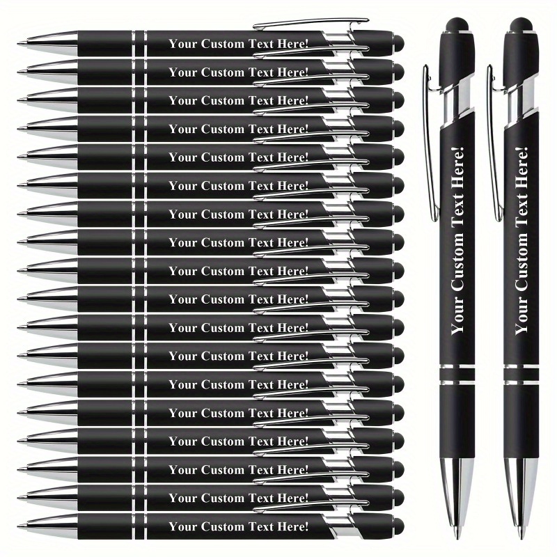 

Customizable Round Metal Retractable Ballpoint Pen Set With Touch Pen - Smooth Writing Experience, Medium Point, Ideal For Office, School, Diary And Art Projects, With Personalized Touch