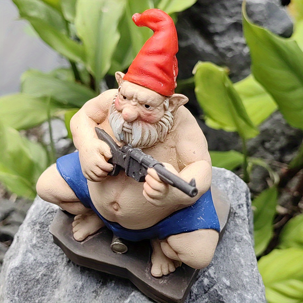 fat gnome gun decorations bedroom living room - Temu Canada