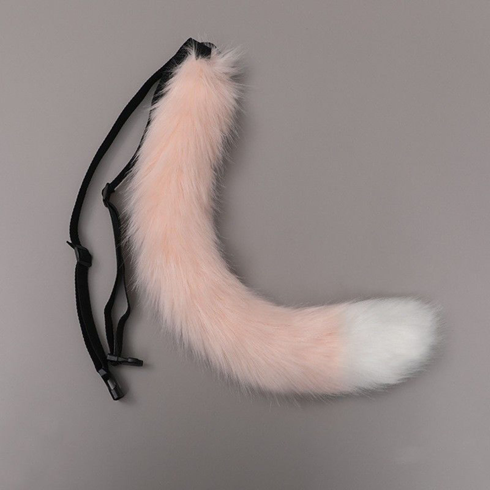 

1 19.29 Inch Faux Fox Tailjapanese Style Faux Fox Tailadjustable Beltfaux Cat Tailfluffy Tailfaux Fur Tailrole Play Costume Props