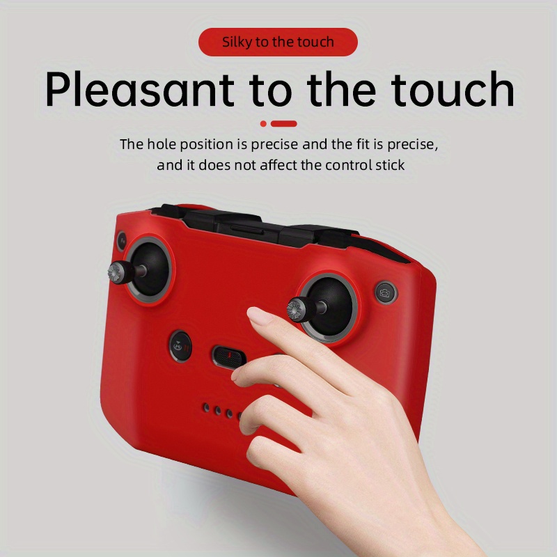 

[] Premium Silicone Protective Case For Dji Remote Controllers - Compatible With Mini 3, 4k, Air 2, 3 & More - , Easy- In Vibrant Red - Dust & Protection Sleeve