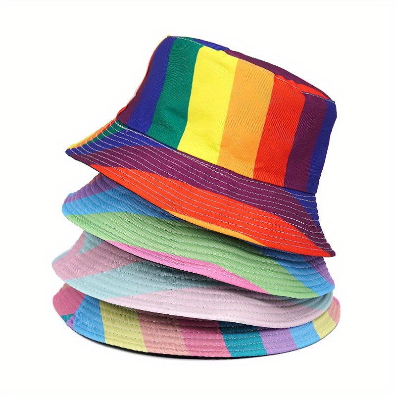 ★THE GREATEST★RAINBOW BUCKET HAT Rainbow Bucket Hat