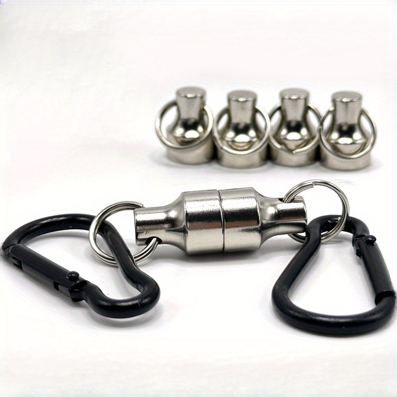 

1pc Ultra-strong Magnetic Keychain - Aluminum Alloy Carabiner Clip For Outdoor, Fishing & Use