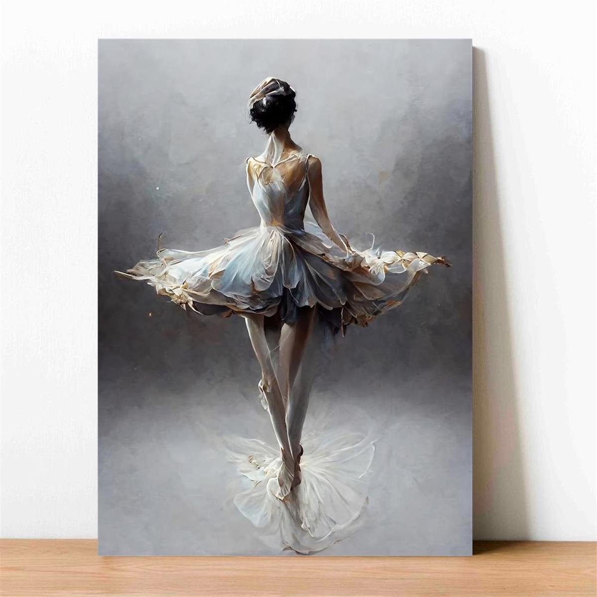 sur toile d une ballerine dansante Affiche de peinture de danseuse de ballet a l encre style moderne Art Deco pour decor