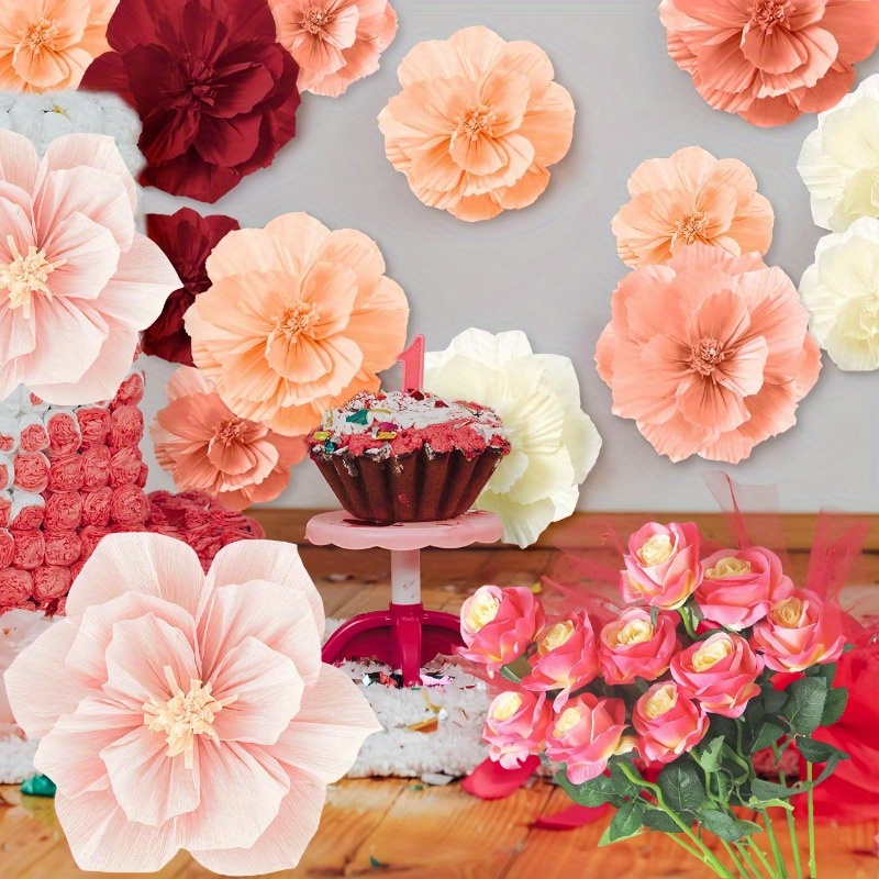 9 Piece Paper Flower outlet Set